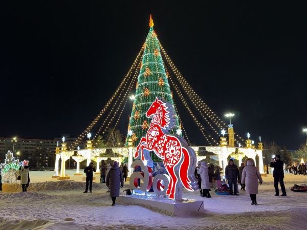 Челны отгуляли Старый Новый год: сегодня начнется демонтаж елки