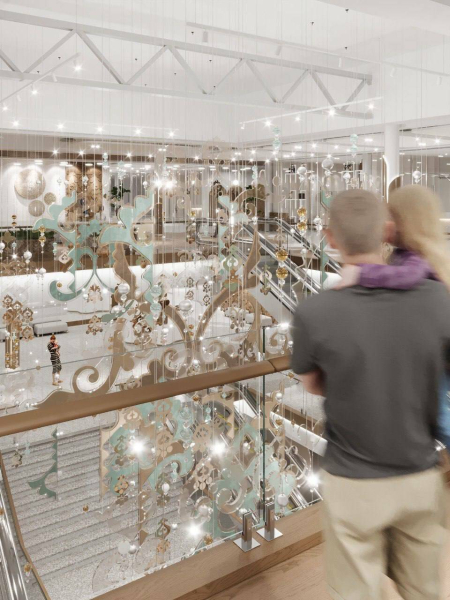 Освеженный ЦУМ в Казани украсит кинетическая статуя с татарским орнаментом