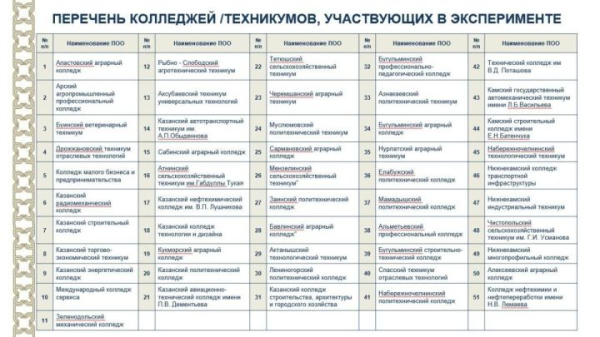 Только два экзамена: в какие колледжи смогут поступить ученики 9-го класса республики Татарстан