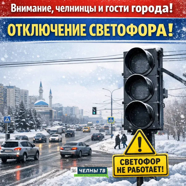 В Челнах временно отключат светофор на участке проспект КАМАЗ &mdash; Производственный