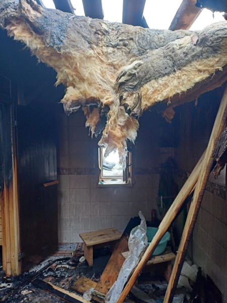 В Тукаевском районе сгорела баня, которую затопили в 4 утра