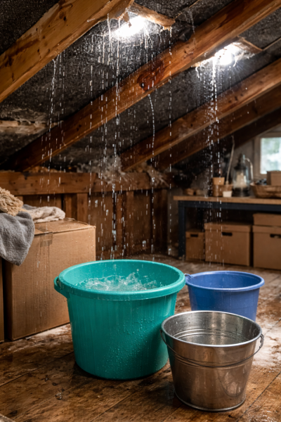 Крыша как решето: в Челнах УК собирала воду в ведра вместо ремонта Крыша как решето: в Челнах УК собирала воду в ведра вместо ремонта