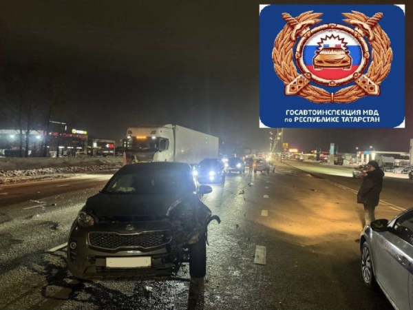 В Челнах шофёр автомобиля иностранного производства сделал двойное ДТП