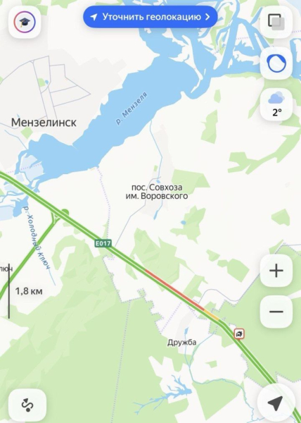В Татарстане на дороге под Мензелинском образовалась 3-километровая пробка