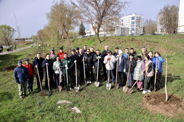 В Набережных Челнах посадили более 600 деревьев 