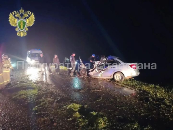 В Татарстане стали жертвами 4 человека в аварии с трактором